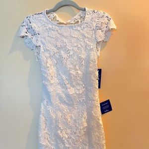 Lulus White Lace Dress XS